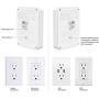 Amazon Basics 6 Outlet, Wall Mount Surge Protector, Power Strip, 2 USB ports 3.4A, 1080 Joules