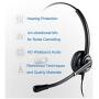 2.5mm Headset with Noise Canceling Microphone for Panasonic Telephone, Including 3.5mm Connector for Smartphone PC Laptop, Office CallCenter Headset for Cisco AT&T Vtech Undiden Cordless DECT Phone