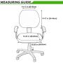 smiry Office Computer Chair Covers, Stretch Jacquard Universal Desk Rotating Chair Slipcovers Protector, Seat Cover + Backrest Cover, Chocolate
