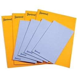 The Original Shamwow - Super Absorbent Multi-Purpose Cleaning Shammy (Chamois) Towel Cloth, Machine Washable, Will Not Scratch (8 Pack: 4 Large Orange and 4 Small Blue)
