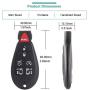 SELEAD Flip Key Fob 7 Buttons Keyless Entry Remote fit for 2008-2015 Town andamp Dodge Grand Caravan Volkswagen Routan Antitheft Keyless Entry Systems M3N5WY783X 2pcs US Stock