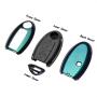 TANGSEN Key Fob Case Black Cover for INFINITI EX FX X G JX M Q QX Series for NISSAN ALTIMA COUPE ARMADA GTR MAXIMA MURANO CROSS CABRIOLET PATHFINDER ROGUE SENTRA VERSA 4 Button Keyless Entry Remote