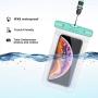 Mpow 097 Universal Waterproof Case, IPX8 Waterproof Phone Pouch Dry Bag Compatible for iPhone 12/12 Pro Max/11/11 Pro/SE/Xs Max/XR/8P/7 Galaxy up to 7'', Phone Pouch for Beach Kayaking Travel (2 Pack)