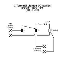 NTE Electronics 54-645-B Round Hole Illuminated Rocker Switch, Square Bezel, SPST Circuit, ON-None-Off Action, Nylon Blue LED Actuator, 0.187'' Quick Connect Terminals, 20A, 12V