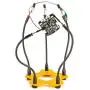 KOTTO Third Hand Professional Soldering Stand Tool PCB Holder Five Arms Helping Hands Crafts Jewelry Hobby Workshop Helping Station Non-Slip Steel Weighted Base for PCB Electronics Wires