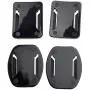 AxPower 16 PCS Helmet 3M Adhesive Pads Sticker Flat Curved Mounts Accessories kit for GoPro Hero 8 7 6 5 4 3+ 3