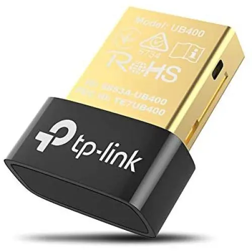TP-Link USB Bluetooth Adapter for PC(UB400), 4.0 Bluetooth Dongle Receiver Support Windows 10/8.1/8/7/XP for Desktop, Laptop, Mouse, Keyboard, Printers, Headsets, Speakers, PS4/ Xbox Controllers