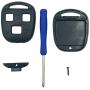 Replacement Keyless Entry Key Fob Case Fit for Lexus ES GS GX is LS LX RX SC Remote Control Key Combine 3 Buttons Replacement Car Key Shell Casing Blank Without Blade (1 Piece)
