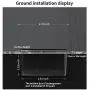 Vagueior Pop-Up Floor Box Kit, 20A Tamper-Weather Resistant Receptacle GFCI Outlet, Corrosive Resistant Hardware, Black