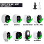 Adjustable Indoor/Outdoor Security Metal Wall Mount Compatible with Arlo Pro/Pro 2/Pro 3/Pro 4/Ultra/Ultra 2 & Others - Ring Stick Up Cam Battery, eufyCam E/2C, Wyze Cam Outdoor/Pan (1 Pack, White)