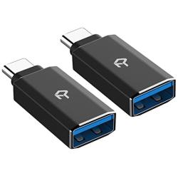 Rankie 2-Pack USB C Adapter Hi-Speed USB Type C to USB-A 3.0, Black