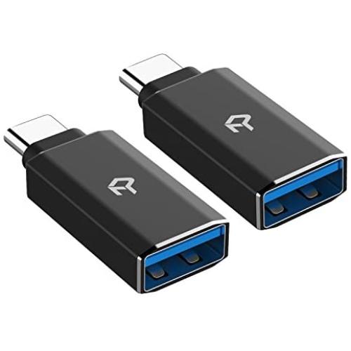 Rankie 2-Pack USB C Adapter Hi-Speed USB Type C to USB-A 3.0, Black