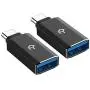 Rankie 2-Pack USB C Adapter Hi-Speed USB Type C to USB-A 3.0, Black