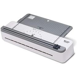 Nuova 2 in one Thermal Laminator/Paper Cutter, 13'' Max Width, Quick Warm-Up, White/Grey