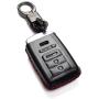 Vitodeco Genuine Leather Smart Key Keyless Remote Entry Fob Case Cover with Key Chain for Acura RLX, Acura TLX, Acura ILX (4 Buttons, Black/Red)
