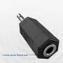 3.5mm Mono to Stereo Adapter, 2 Pack 3.5mm 1/8'' Mono Male Plug to 3.5mm 1/8'' TRS Stereo Female Jack RFAdapter for Radio, Headphone 3.5mm Mono to Stereo Adapter, 2 Pack 3.5mm 1/8'' Mono Male Plug to 3.5mm 1/8'' TRS Stereo Female Jack RFAdapter for Radio, Headphone