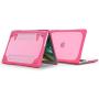 Compatible with MacBook Air 11 Inch Kickstand Case, Funut 2 in 1 Rubberized Hard Plastic Case Cover Shock Proof Matt Protective Case for Laptop MacBook Air 11.6 Inch A1370/A1465(# Rose)