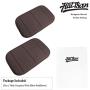 2 Pack Portable Computer Elbow Wrist Pad, Hatisan Premium Memory Cotton Desktop Keyboard Arm Rest Support Mat for Office Home Laptops - More Comfort & Less Strain(7.9 x 11.8）(Brown)