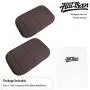 2 Pack Portable Computer Elbow Wrist Pad, Hatisan Premium Memory Cotton Desktop Keyboard Arm Rest Support Mat for Office Home Laptops - More Comfort & Less Strain(7.9 x 11.8）(Brown)