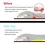 ProElife Office/Home PU Leather Mouse Wrist Rest Support Pad Mat Interior Soft Memory Foam for Magic Mouse Surface Mouse and Most of Wireless Wired Bluetooth Mouse Durable/Non-Slip
