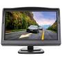 Yasoca 5 Inch TFT LCD Car Color Rear View Monitor Screen for Parking Rear View Backup Camera with 2 Optional Bracket(Suckers Mount and Normal Adhesive Stand)