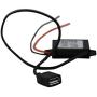 AUTEK DC DC Converter Buck Module 12V/24V To 5V 3A USB Output Step Down Voltage Regulator Charge Compatible for iPad iPhone 4S 5 6/6 Plus etc (Standard USB)