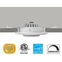 4 Pack 4 Inch LED Recessed Downlight with Junction Box 12W (100W Equivalent) Dimmable Eyeball Trim, IC-Rated & Air Tight Damp Location 2700K Soft White ETL-Listed 5 Years Warranty