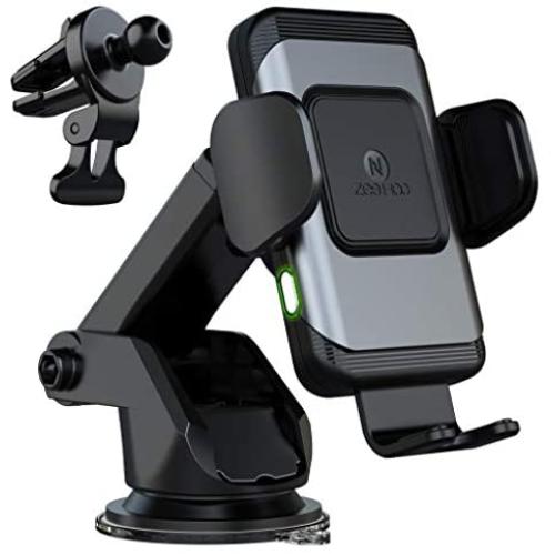 ZeeHoo Wireless Car Charger,10W Qi Fast Charging Auto-Clamping Car Mount,Windshield Dash Air Vent Phone Holder Compatible iPhone 11/11 Pro/11 Pro Max/Xs MAX/XS/XR/X/8/8+,Samsung S10/S10+/S9/S9+/S8/S8+