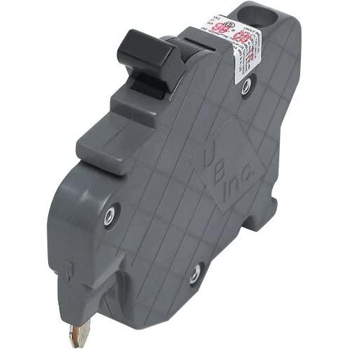 UBIF020N Federal Pacific Electric Stab-Lok NC120 Replacement. One Pole 20 Amp Thin Series Manufactured by Connecticut Electric.,Black