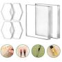 6 Pack Reusable Self-Adhesive Silicone Gel Pads, Multipurpose Anti-Slip Binding Tape, Washable and Removable Pads with NO Residue for Office and Home Use by DF-Toys Product