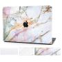 Timocy Hard Case Compatible with MacBook Retina 12 Inch – Marble Laptop Case with Keyboard Cover, Screen Protector, Touch Pads Sticker – Enhanced Protection – Gorgeous Designs, Star Marble