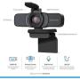 Amcrest 1080P Webcam with Microphone & Privacy Cover, Web Cam USB Camera, Computer HD Streaming Webcam for PC Desktop & Laptop w/ Mic, Wide Angle Lens & Large Sensor for Superior Low Light (AWC201-B)