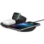 Mophie 3 in 1 Wireless Charge Pad - Qi Wireless 7.5W Charging Pad for Apple iPhone, Airpods, and Apple Watch - Polished Black (409903518)