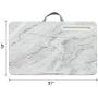 LapGear Elevation Lap Desk with Booster Cushion -White Marble - Fits up to 17.3 Inch Laptops - Style No. 87966