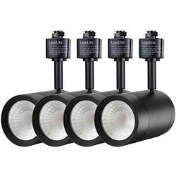 LEONLITE LED Track Head Lighting, 17.5W(85W Eqv.), 38° Beam Angle, H-Type Integrated Track Light, 4000K Cool White, Pack of 4