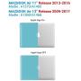 IBENZER Old Version (2010-2017 Release) MacBook Air 13 Inch Case (Models: A1466 / A1369), Plastic Hard Shell Case with Keyboard Cover for Apple Mac Air 13, Serenity Green, A13SRG+1