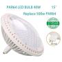 BAOMING PAR64 LED Bulb Replace Traditional 500w PAR64 15° 40W DIMMABLE Warm White 2700~3000K 120V GX16D