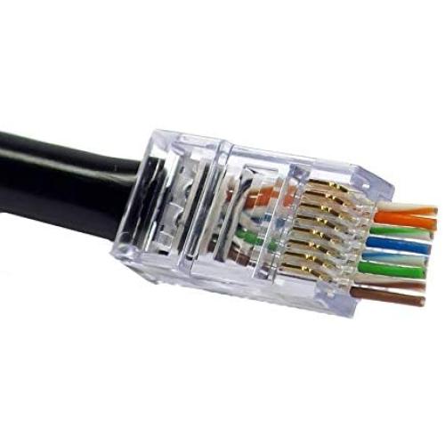 Platinum Tools EZ-RJ45 CAT6 Connectors, 100-Pieces