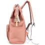 Himawari Travel School Backpack with USB Charging Port 15.6 Inch Doctor Work Bag for Women&Men College Students(1881-Pink)