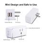 WiFi Smart Plug, RAOYI Smart Outlet Plug 2 Pack with 4 USB Charger Ports, Compatible with Alexa & Google Home, Remote Control Your Home Devices with Timer Function, FCC Certified, White