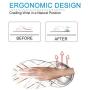 Boutilon Wrist Mouse Pad, Non-Slip Ergonomic Mouse Pad with Gel Wrist Rest Support, Gaming Mouse Pad with Lycra Cloth 8.7 x 7.5 inches Pad for Computer, Laptop, Home, Office (Noble Marble-Wrist)