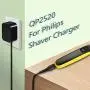 for Philips Norelco OneBlade QP2520 Charger Cord,QP2520/90, QP2520/70, QP2520/72 Hybrid Electric Trimmer and Shaver,4.3v Power Cord(Fits QP2520 Only) 5ft