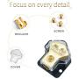 LEIGESAUDIO 0/2/4 Gauge in 4/8 Gauge AWG Out Amp Power Distribution Block for Car Audio Splitter-2 Way（2 Pack）