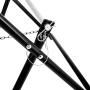 AdirPro Durable Single Axle Cable Caddy - Commercial Industrial Grade Steel Wire Dispenser - Compact Design Holds Cable Reels Up to 20'' Diameter and 100 lb Capacity (Black)