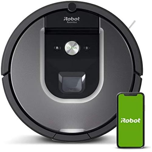 iRobot Roomba 960 Robot Vacuum- Wi-Fi Connected Mapping, Works with Alexa, Ideal for Pet Hair, Carpets, Hard Floors,Black