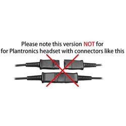 VoiceJoy USB to Quick Disconnect Adapter for Jabra GN QD Headsets with Adjustable Volume and Microphone Mute Switch