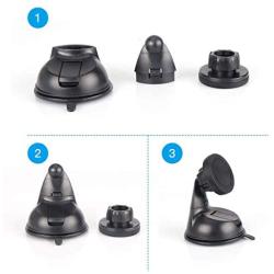 AMTIFO Windshield Mount for 4.3/5 Inch Display Monitor Screen of Backup Camera Suction Cup Holder for Rear View System Kit