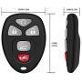 VOFONO Car Key Fob 5 Buttons Flip Keyless Remote Control Key Fob for GMC Acadia Yukon/Cadillac Escalade SRX/Chevy Suburban Tahoe Traverse/Buick Enclave FCC ID: OUC60270, OUC60221(Pack of 2)