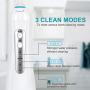 Kmise Water Flosser Pick Professional Cordless Dental Oral Irrigator - 200ML Portable and Rechargeable IPX7 Waterproof 3 Modes with 6 Jet Tips for Travel Home Use (Blue)