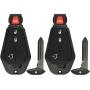 KeylessOption Keyless Entry Remote Control Car Key Fob Starter Alarm for Jeep (Pack of 2)